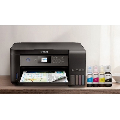 爱普生（EPSON）墨仓式品质款L4168 微信打印/无线连接 打印复印扫描一体机