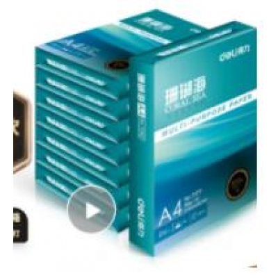 得力(deli)珊瑚海A4打印纸 80g克500张*8包一箱